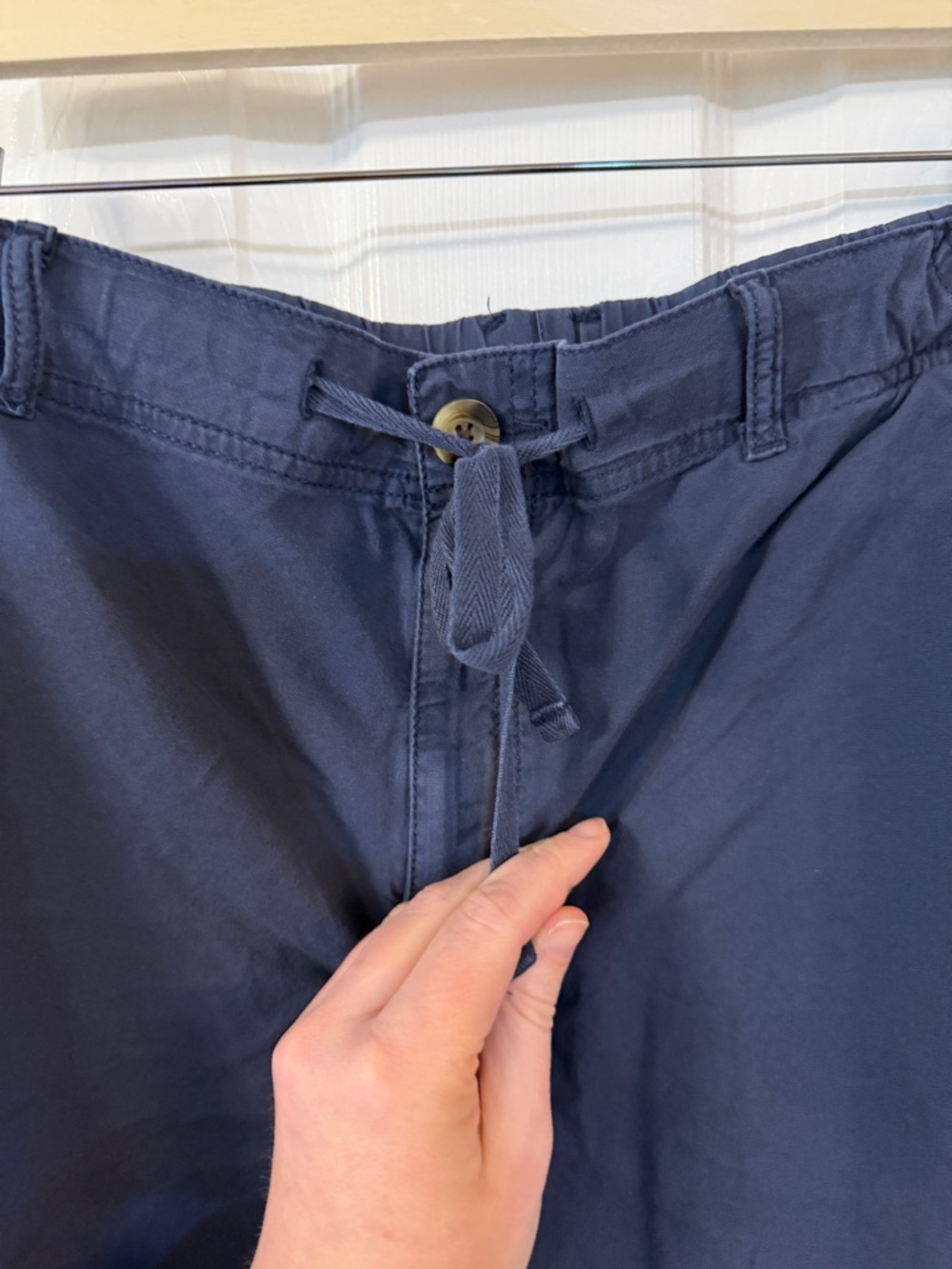 Sonoma Navy High-Waist Drawstring Utility Shorts - Picture 6 of 9